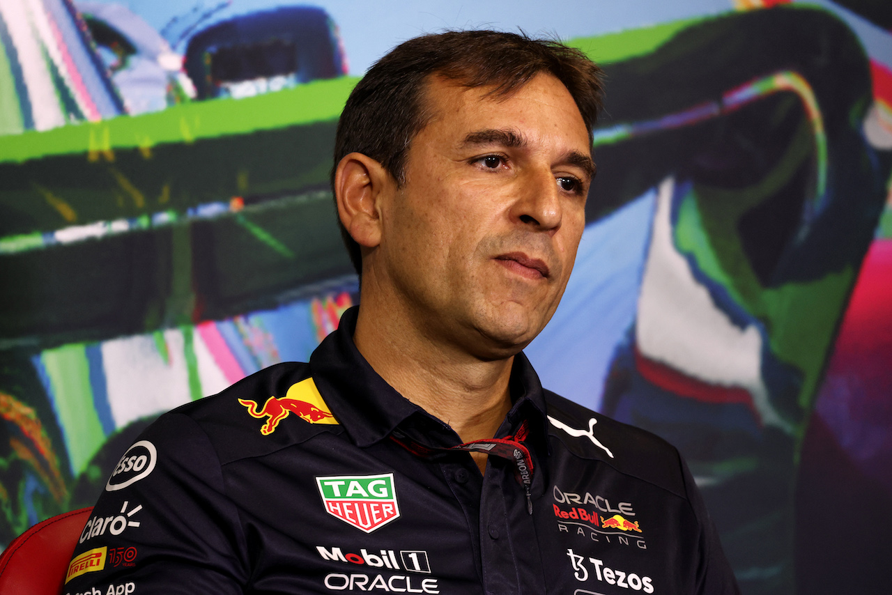 GP ITALIA, Pierre Wache (FRA) Red Bull Racing Technical Director in the FIA Press Conference.
10.09.2022. Formula 1 World Championship, Rd 16, Italian Grand Prix, Monza, Italy, Qualifiche Day.
- www.xpbimages.com, EMail: requests@xpbimages.com © Copyright: Bearne / XPB Images