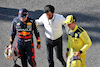GP ITALIA, (L to R): Max Verstappen (NLD) Red Bull Racing with Mohammed Bin Sulayem (UAE) FIA President e Charles Leclerc (MON) Ferrari in qualifying parc ferme.
10.09.2022. Formula 1 World Championship, Rd 16, Italian Grand Prix, Monza, Italy, Qualifiche Day.
 - www.xpbimages.com, EMail: requests@xpbimages.com © Copyright: Coates / XPB Images