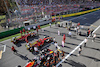 GP ITALIA, Charles Leclerc (MON) Ferrari F1-75; Carlos Sainz Jr (ESP) Ferrari F1-75; e Max Verstappen (NLD) Red Bull Racing RB18 in qualifying parc ferme.
10.09.2022. Formula 1 World Championship, Rd 16, Italian Grand Prix, Monza, Italy, Qualifiche Day.
 - www.xpbimages.com, EMail: requests@xpbimages.com © Copyright: Coates / XPB Images
