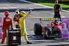 GP ITALIA, Charles Leclerc (MON) Ferrari celebrates his pole position in qualifying parc ferme.
10.09.2022. Formula 1 World Championship, Rd 16, Italian Grand Prix, Monza, Italy, Qualifiche Day.
- www.xpbimages.com, EMail: requests@xpbimages.com © Copyright: Bearne / XPB Images