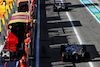 GP ITALIA, George Russell (GBR) Mercedes AMG F1 W13 e Lewis Hamilton (GBR) Mercedes AMG F1 W13 leave the pits.
10.09.2022. Formula 1 World Championship, Rd 16, Italian Grand Prix, Monza, Italy, Qualifiche Day.
 - www.xpbimages.com, EMail: requests@xpbimages.com © Copyright: Coates / XPB Images