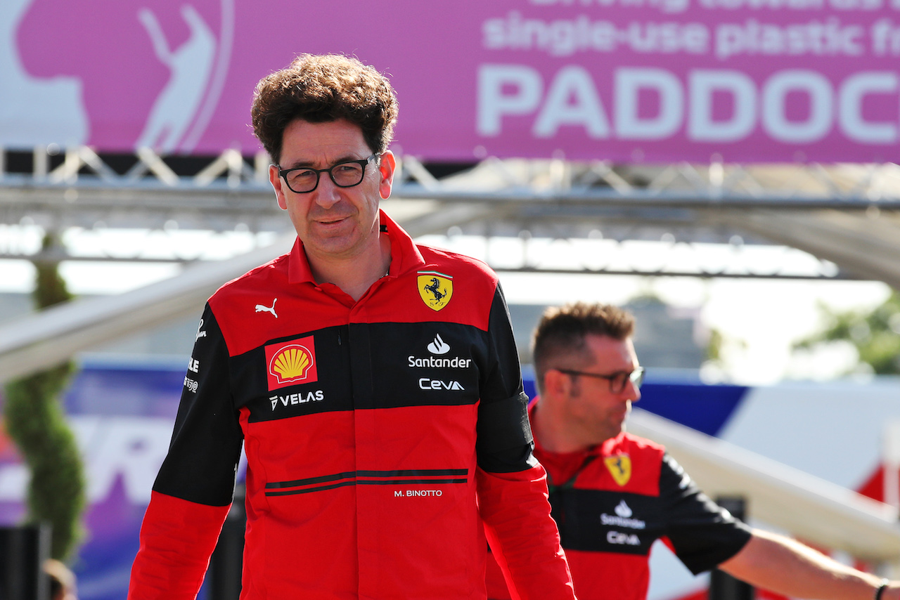 GP ITALIA, Mattia Binotto (ITA) Ferrari Team Principal.
09.09.2022. Formula 1 World Championship, Rd 16, Italian Grand Prix, Monza, Italy, Practice Day.
 - www.xpbimages.com, EMail: requests@xpbimages.com © Copyright: Coates / XPB Images