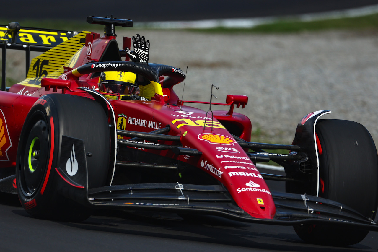 GP ITALIA, Charles Leclerc (FRA), Ferrari 
09.09.2022. Formula 1 World Championship, Rd 16, Italian Grand Prix, Monza, Italy, Practice Day.
- www.xpbimages.com, EMail: requests@xpbimages.com ¬© Copyright: Charniaux / XPB Images