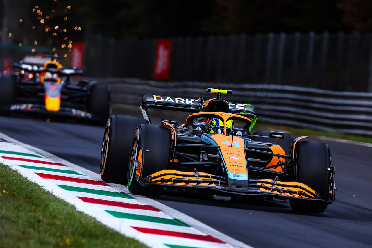 GP ITALIA, Lando Norris (GBR), McLaren F1 Team 
09.09.2022. Formula 1 World Championship, Rd 16, Italian Grand Prix, Monza, Italy, Practice Day.
- www.xpbimages.com, EMail: requests@xpbimages.com © Copyright: Charniaux / XPB Images