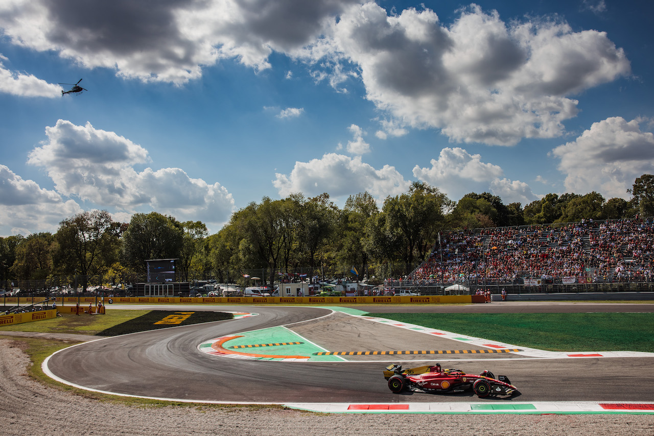 GP ITALIA, Charles Leclerc (MON) Ferrari F1-75.
09.09.2022. Formula 1 World Championship, Rd 16, Italian Grand Prix, Monza, Italy, Practice Day.
- www.xpbimages.com, EMail: requests@xpbimages.com © Copyright: Bearne / XPB Images
