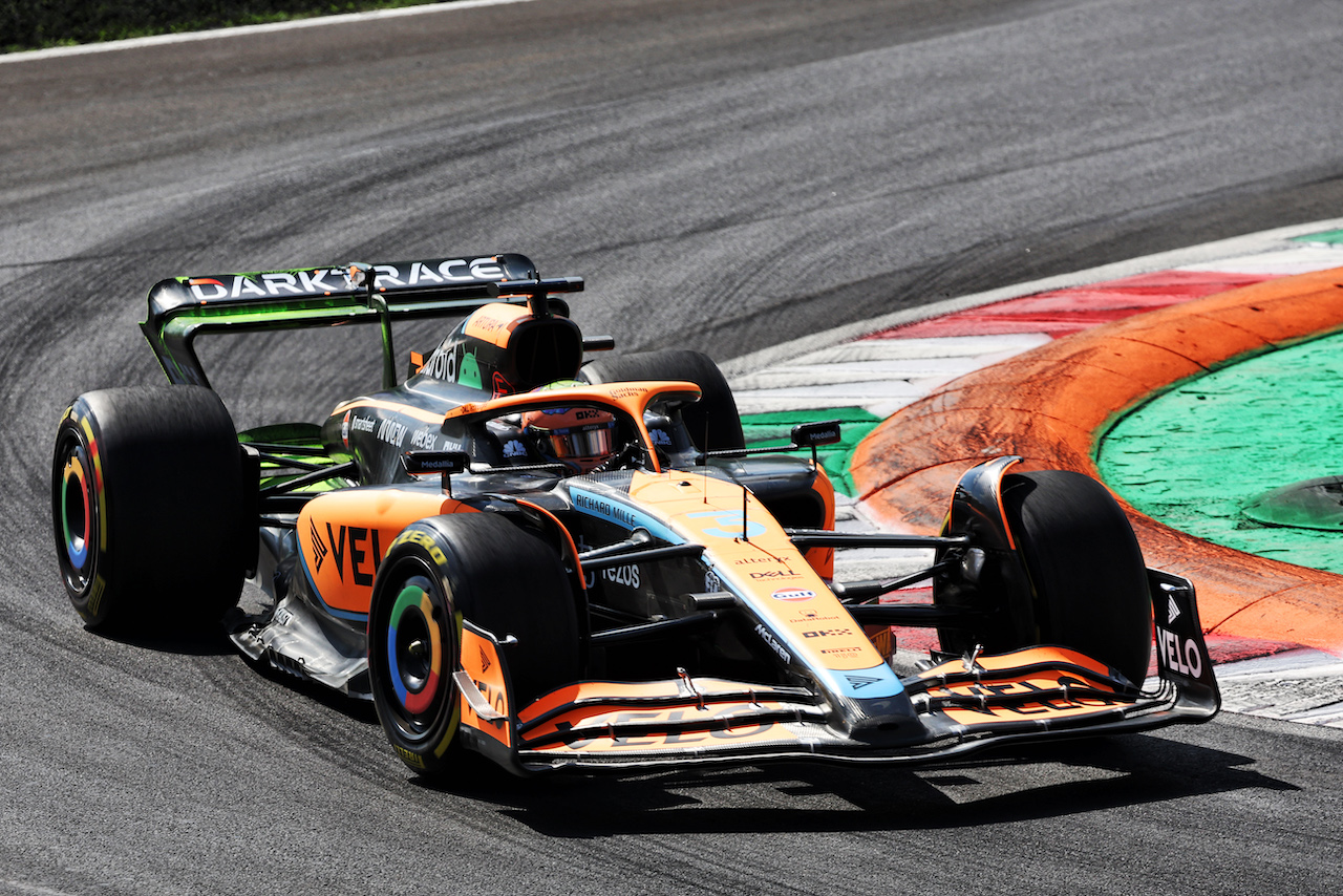 GP ITALIA, Daniel Ricciardo (AUS) McLaren MCL36.
09.09.2022. Formula 1 World Championship, Rd 16, Italian Grand Prix, Monza, Italy, Practice Day.
- www.xpbimages.com, EMail: requests@xpbimages.com © Copyright: Bearne / XPB Images