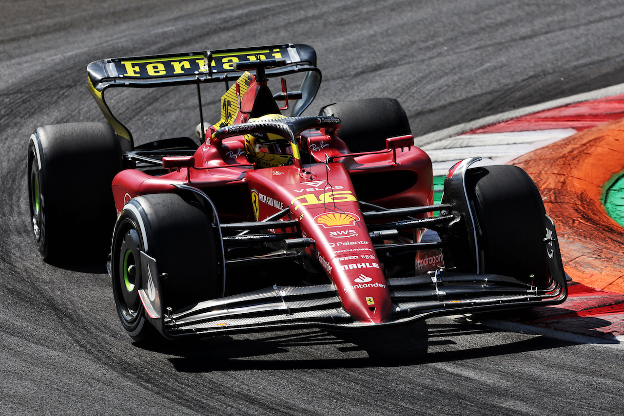 GP ITALIA, Charles Leclerc (MON) Ferrari F1-75.
09.09.2022. Formula 1 World Championship, Rd 16, Italian Grand Prix, Monza, Italy, Practice Day.
- www.xpbimages.com, EMail: requests@xpbimages.com © Copyright: Bearne / XPB Images