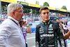 GP ITALIA, (L to R): Ross Brawn (GBR) Managing Director, Motor Sports with George Russell (GBR) Mercedes AMG F1.
09.09.2022. Formula 1 World Championship, Rd 16, Italian Grand Prix, Monza, Italy, Practice Day.
- www.xpbimages.com, EMail: requests@xpbimages.com © Copyright: Batchelor / XPB Images