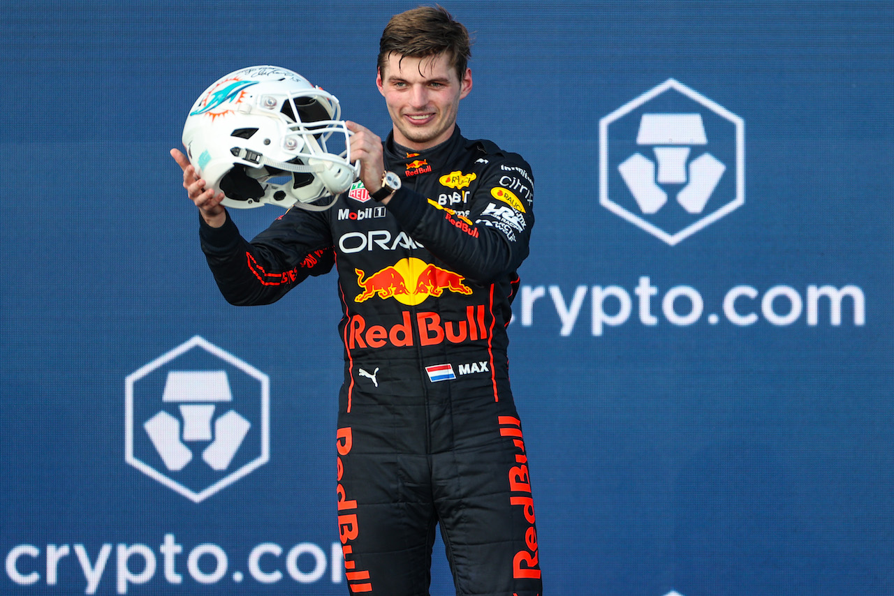 GP MIAMI, Max Verstappen (NLD), Red Bull Racing 
08.05.2022. Formula 1 World Championship, Rd 5, Miami Grand Prix, Miami, Florida, USA, Gara Day.
- www.xpbimages.com, EMail: requests@xpbimages.com ¬© Copyright: Charniaux / XPB Images