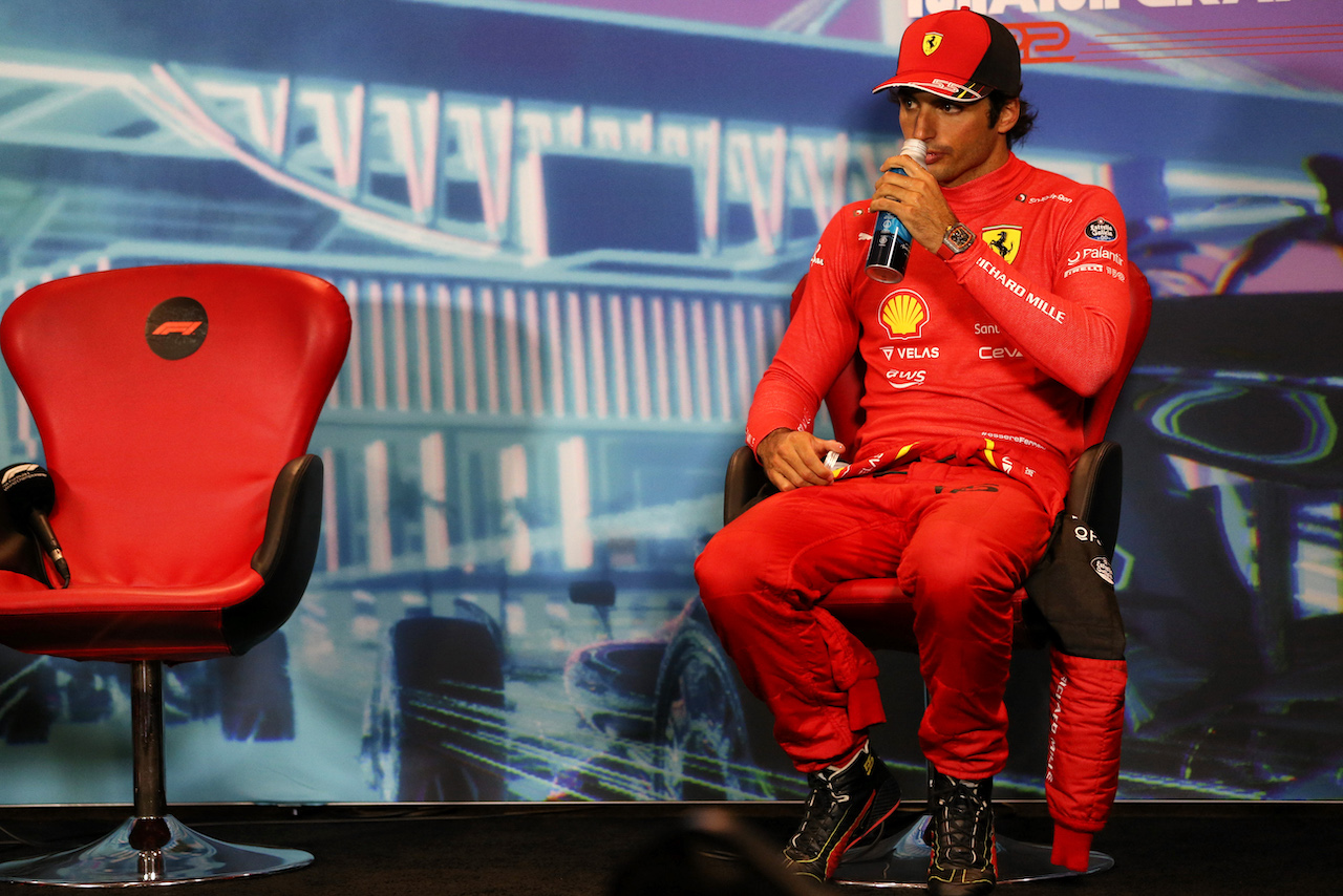 GP MIAMI, Carlos Sainz Jr (ESP) Ferrari in the post race FIA Press Conference.
08.05.2022. Formula 1 World Championship, Rd 5, Miami Grand Prix, Miami, Florida, USA, Gara Day.
- www.xpbimages.com, EMail: requests@xpbimages.com © Copyright: Rew / XPB Images