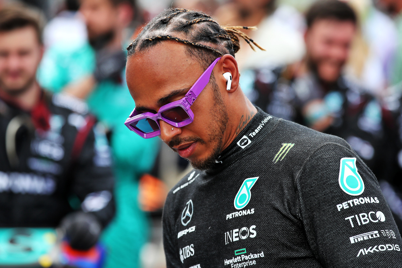 GP MIAMI, Lewis Hamilton (GBR) Mercedes AMG F1 on the grid.
08.05.2022. Formula 1 World Championship, Rd 5, Miami Grand Prix, Miami, Florida, USA, Gara Day.
 - www.xpbimages.com, EMail: requests@xpbimages.com © Copyright: Coates / XPB Images