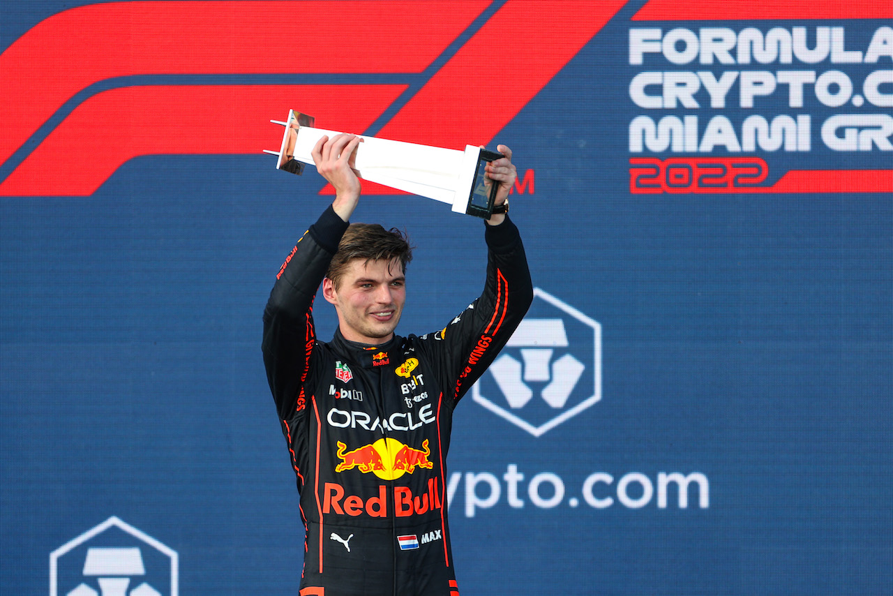 GP MIAMI, Max Verstappen (NLD), Red Bull Racing 
08.05.2022. Formula 1 World Championship, Rd 5, Miami Grand Prix, Miami, Florida, USA, Gara Day.
- www.xpbimages.com, EMail: requests@xpbimages.com ¬© Copyright: Charniaux / XPB Images