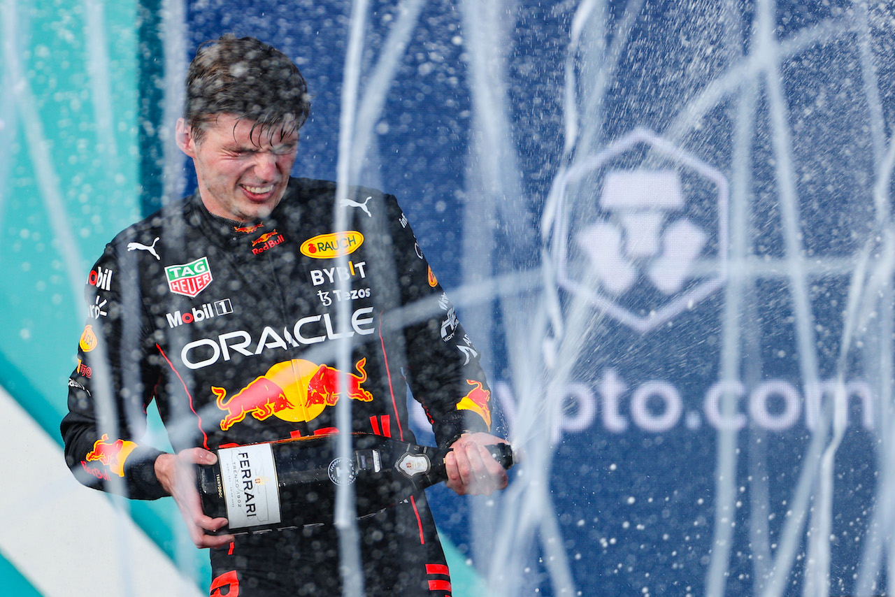 GP MIAMI, Max Verstappen (NLD), Red Bull Racing 
08.05.2022. Formula 1 World Championship, Rd 5, Miami Grand Prix, Miami, Florida, USA, Gara Day.
- www.xpbimages.com, EMail: requests@xpbimages.com © Copyright: Charniaux / XPB Images