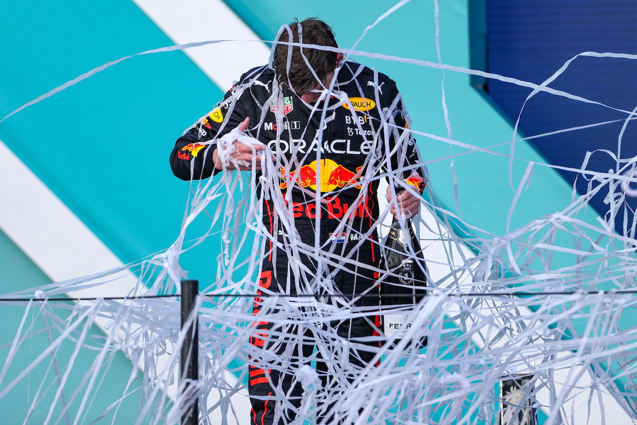 GP MIAMI, Max Verstappen (NLD), Red Bull Racing 
08.05.2022. Formula 1 World Championship, Rd 5, Miami Grand Prix, Miami, Florida, USA, Gara Day.
- www.xpbimages.com, EMail: requests@xpbimages.com ¬© Copyright: Charniaux / XPB Images