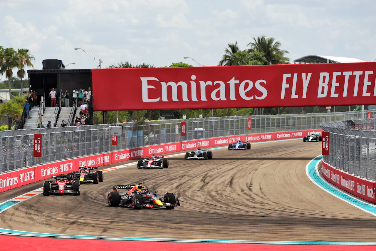 GP MIAMI, Max Verstappen (NLD) Red Bull Racing RB18 at the partenza of the race.
08.05.2022. Formula 1 World Championship, Rd 5, Miami Grand Prix, Miami, Florida, USA, Gara Day.
- www.xpbimages.com, EMail: requests@xpbimages.com © Copyright: Rew / XPB Images