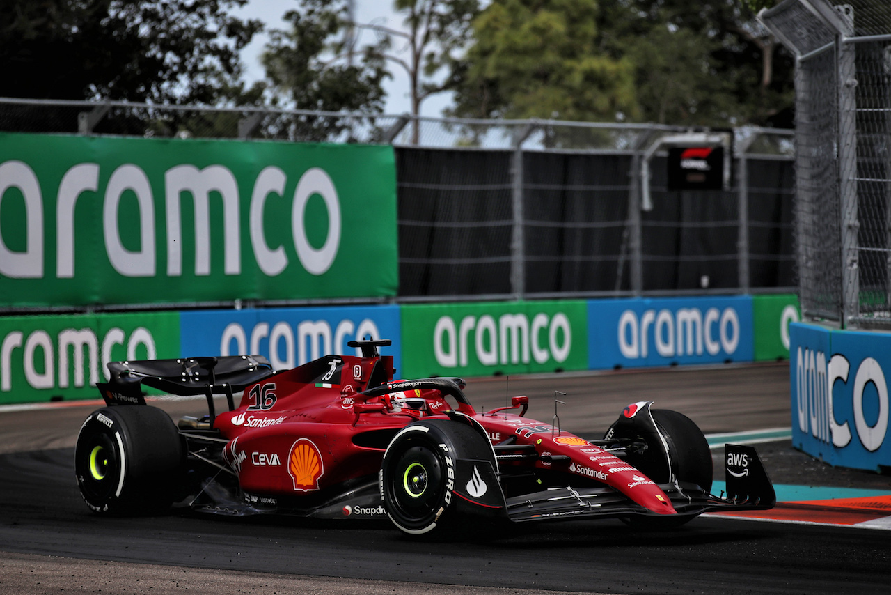 GP MIAMI, Charles Leclerc (MON) Ferrari F1-75.

08.05.2022. Formula 1 World Championship, Rd 5, Miami Grand Prix, Miami, Florida, USA, Gara Day.
 - www.xpbimages.com, EMail: requests@xpbimages.com © Copyright: Coates / XPB Images