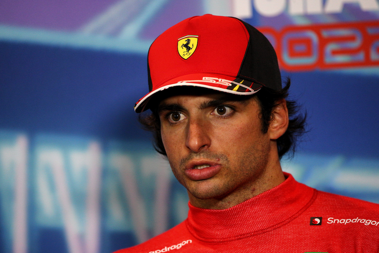 GP MIAMI, Carlos Sainz Jr (ESP) Ferrari in the post race FIA Press Conference.
08.05.2022. Formula 1 World Championship, Rd 5, Miami Grand Prix, Miami, Florida, USA, Gara Day.
- www.xpbimages.com, EMail: requests@xpbimages.com © Copyright: Rew / XPB Images