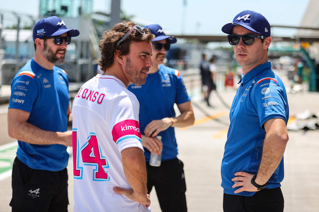 GP MIAMI, Fernando Alonso (ESP), Alpine F1 Team 
05.05.2022. Formula 1 World Championship, Rd 5, Miami Grand Prix, Miami, Florida, USA, Preparation Day.
- www.xpbimages.com, EMail: requests@xpbimages.com ¬© Copyright: Charniaux / XPB Images