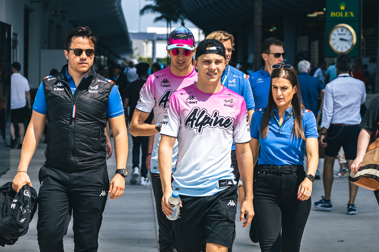 GP MIAMI, Oscar Piastri (AUS) Alpine F1 Team Reserve Driver.
05.05.2022. Formula 1 World Championship, Rd 5, Miami Grand Prix, Miami, Florida, USA, Preparation Day.
- www.xpbimages.com, EMail: requests@xpbimages.com © Copyright: Bearne / XPB Images