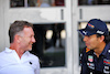 GP MIAMI, (L to R): Christian Horner (GBR) Red Bull Racing Team Principal with Sergio Perez (MEX) Red Bull Racing.
05.05.2022. Formula 1 World Championship, Rd 5, Miami Grand Prix, Miami, Florida, USA, Preparation Day.
- www.xpbimages.com, EMail: requests@xpbimages.com © Copyright: Rew / XPB Images
