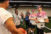 GP MIAMI, (L to R): Oscar Piastri (AUS) Alpine F1 Team Reserve Driver e Esteban Ocon (FRA) Alpine F1 Team with the Miami Dolhpins.
05.05.2022. Formula 1 World Championship, Rd 5, Miami Grand Prix, Miami, Florida, USA, Preparation Day.
- www.xpbimages.com, EMail: requests@xpbimages.com © Copyright: Charniaux / XPB Images
