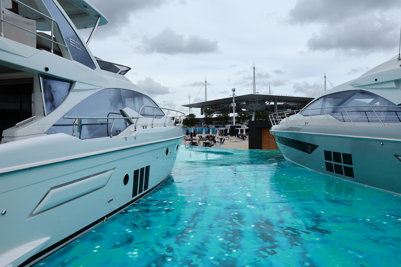 GP MIAMI, Boats in the mock horbour.
04.05.2022. Formula 1 World Championship, Rd 5, Miami Grand Prix, Miami, Florida, USA, Preparation Day.
- www.xpbimages.com, EMail: requests@xpbimages.com © Copyright: Batchelor / XPB Images