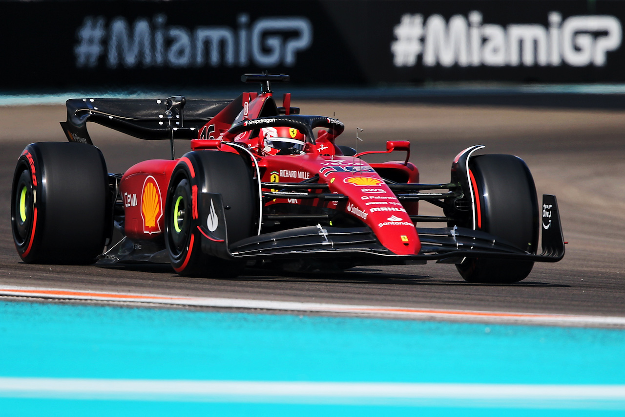 GP MIAMI, Charles Leclerc (MON) Ferrari F1-75.
07.05.2022. Formula 1 World Championship, Rd 5, Miami Grand Prix, Miami, Florida, USA, Qualifiche Day.
- www.xpbimages.com, EMail: requests@xpbimages.com © Copyright: Rew / XPB Images