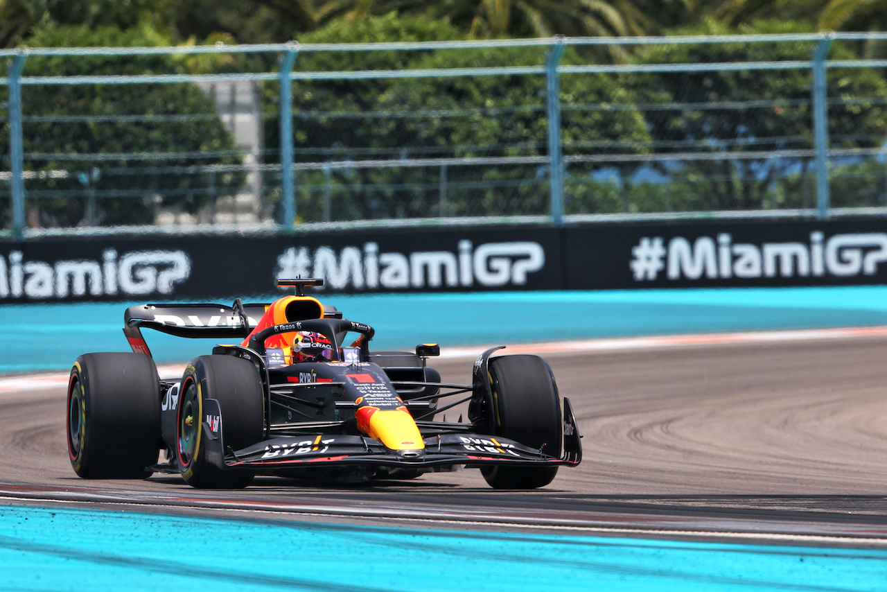 GP MIAMI, Max Verstappen (NLD) Red Bull Racing RB18.
07.05.2022. Formula 1 World Championship, Rd 5, Miami Grand Prix, Miami, Florida, USA, Qualifiche Day.
- www.xpbimages.com, EMail: requests@xpbimages.com © Copyright: Rew / XPB Images