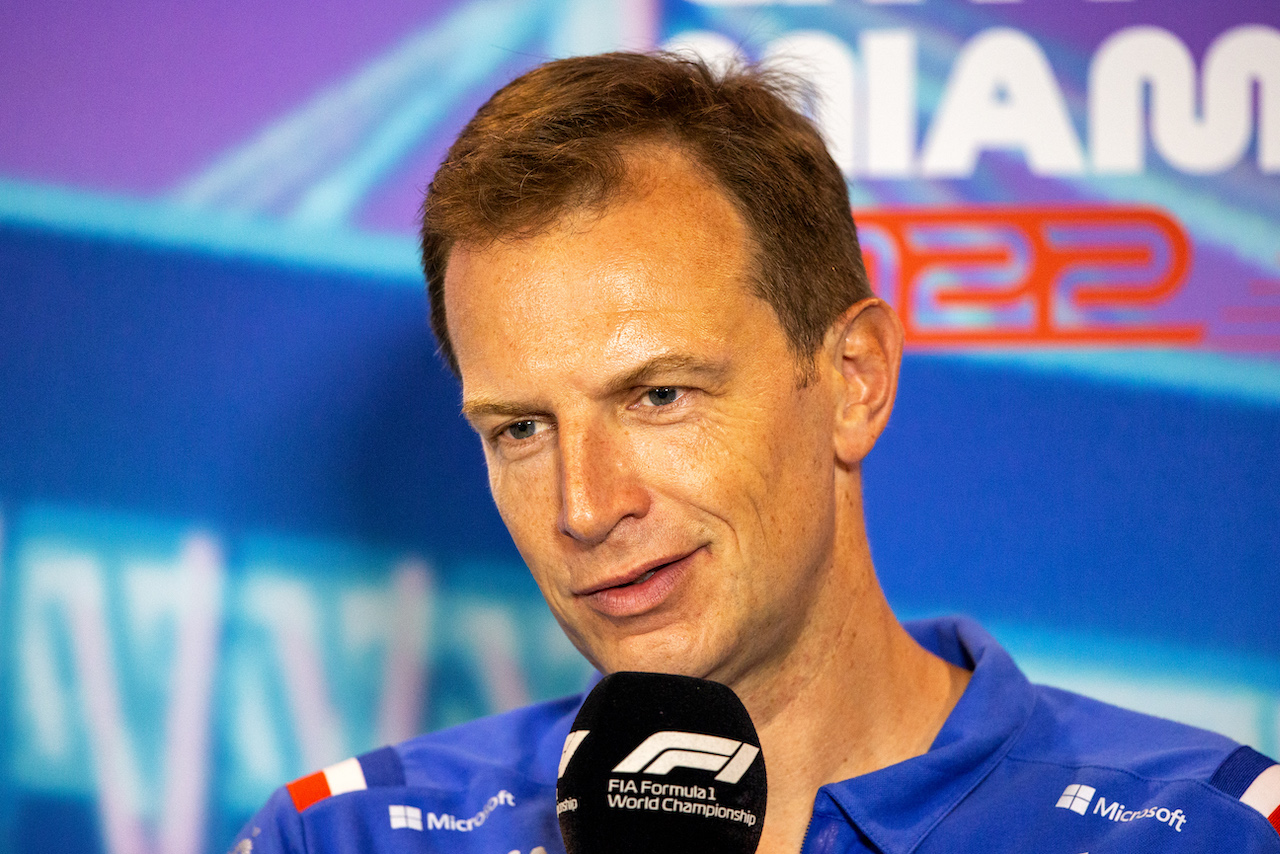 GP MIAMI, Laurent Rossi (FRA) Alpine Chief Executive Officer in the FIA Press Conference.
07.05.2022. Formula 1 World Championship, Rd 5, Miami Grand Prix, Miami, Florida, USA, Qualifiche Day.
- www.xpbimages.com, EMail: requests@xpbimages.com © Copyright: Rew / XPB Images
