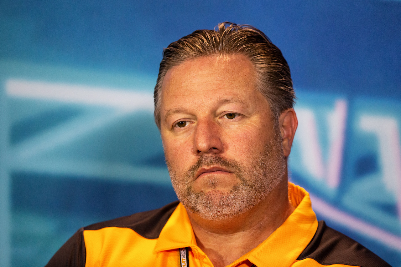 GP MIAMI, Zak Brown (USA) McLaren Executive Director in the FIA Press Conference.
07.05.2022. Formula 1 World Championship, Rd 5, Miami Grand Prix, Miami, Florida, USA, Qualifiche Day.
- www.xpbimages.com, EMail: requests@xpbimages.com © Copyright: Rew / XPB Images