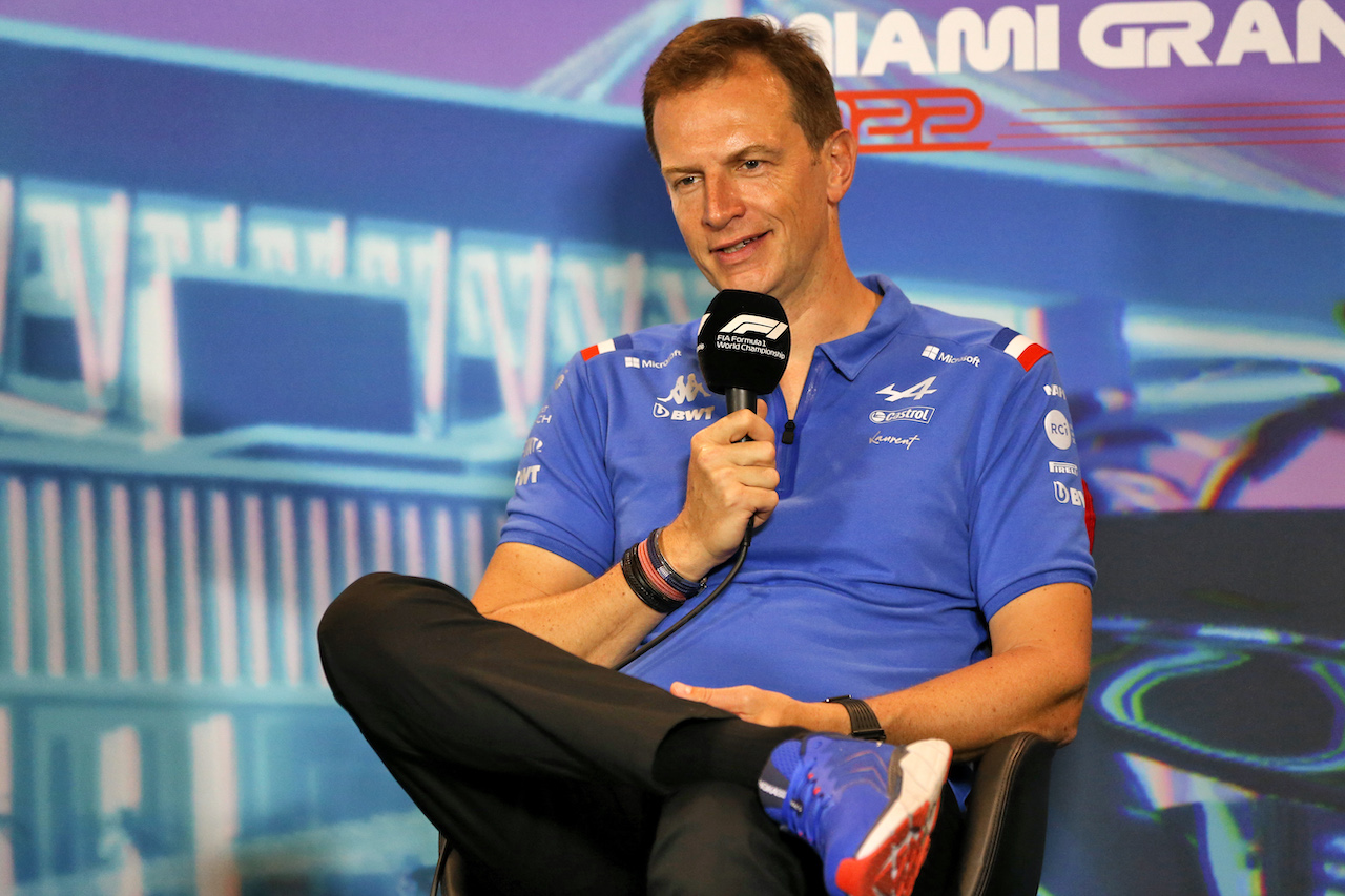 GP MIAMI, Laurent Rossi (FRA) Alpine Chief Executive Officer in the FIA Press Conference.
07.05.2022. Formula 1 World Championship, Rd 5, Miami Grand Prix, Miami, Florida, USA, Qualifiche Day.
- www.xpbimages.com, EMail: requests@xpbimages.com © Copyright: Rew / XPB Images
