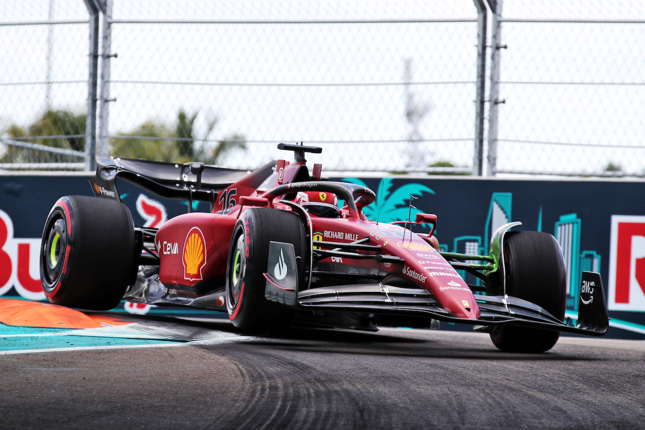 GP MIAMI, Charles Leclerc (MON) Ferrari F1-75.
07.05.2022. Formula 1 World Championship, Rd 5, Miami Grand Prix, Miami, Florida, USA, Qualifiche Day.
 - www.xpbimages.com, EMail: requests@xpbimages.com © Copyright: Coates / XPB Images