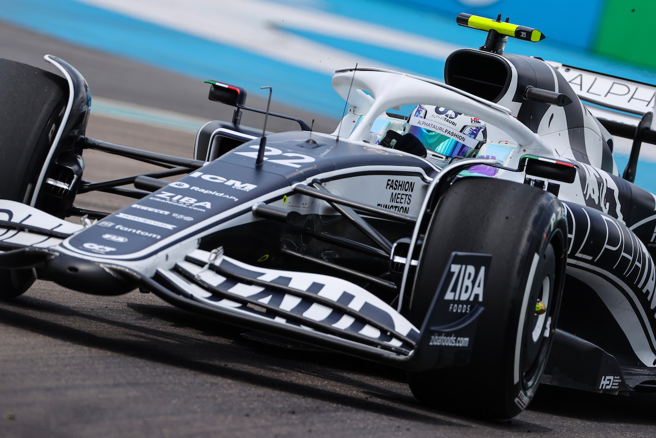 GP MIAMI, Yuki Tsunoda (JPN), Alpha Tauri 
07.05.2022. Formula 1 World Championship, Rd 5, Miami Grand Prix, Miami, Florida, USA, Qualifiche Day.
- www.xpbimages.com, EMail: requests@xpbimages.com ¬© Copyright: Charniaux / XPB Images