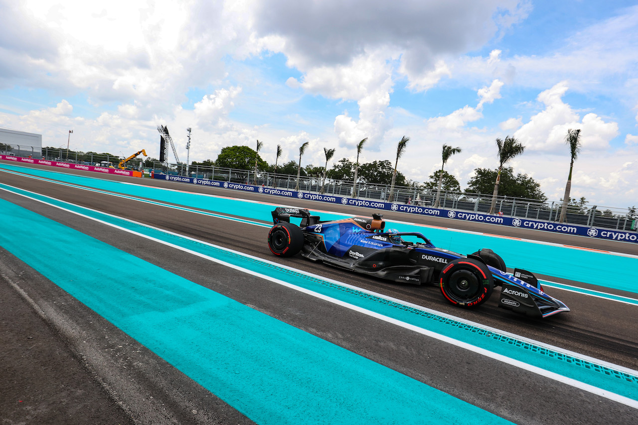 GP MIAMI, Nicholas Latifi (CDN), Williams Racing 
07.05.2022. Formula 1 World Championship, Rd 5, Miami Grand Prix, Miami, Florida, USA, Qualifiche Day.
- www.xpbimages.com, EMail: requests@xpbimages.com © Copyright: Charniaux / XPB Images