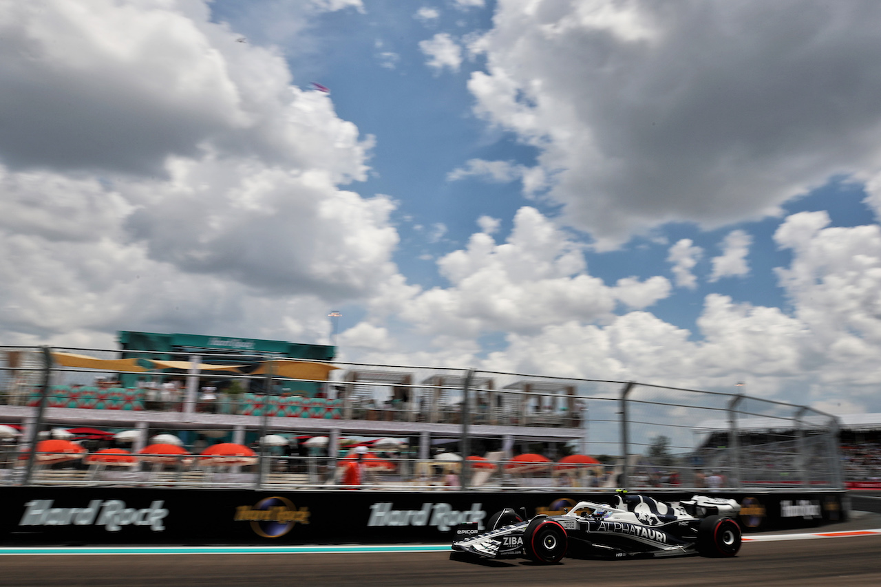 GP MIAMI, Yuki Tsunoda (JPN) AlphaTauri AT03.
07.05.2022. Formula 1 World Championship, Rd 5, Miami Grand Prix, Miami, Florida, USA, Qualifiche Day.
 - www.xpbimages.com, EMail: requests@xpbimages.com © Copyright: Coates / XPB Images