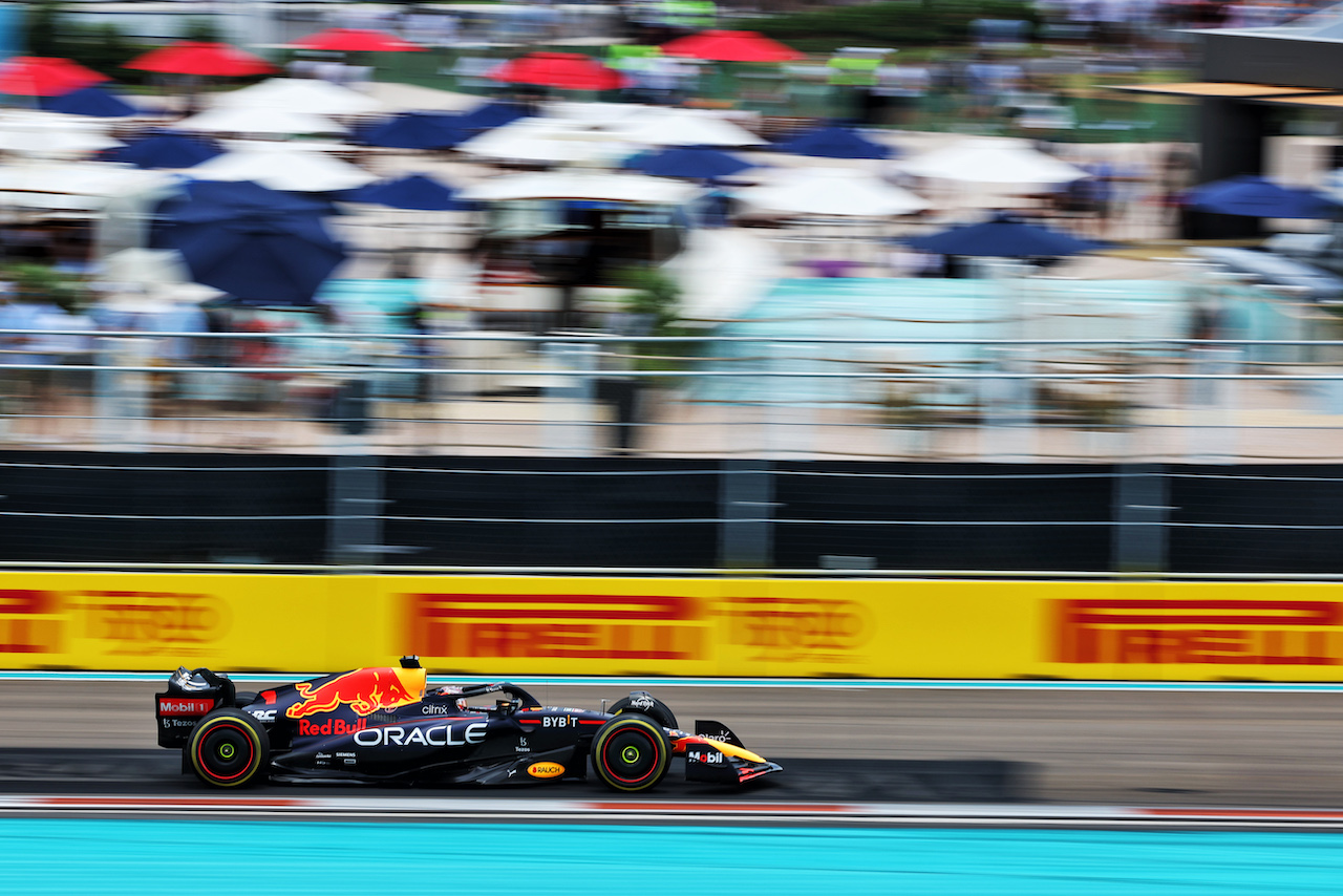 GP MIAMI, Max Verstappen (NLD) Red Bull Racing RB18.
07.05.2022. Formula 1 World Championship, Rd 5, Miami Grand Prix, Miami, Florida, USA, Qualifiche Day.
- www.xpbimages.com, EMail: requests@xpbimages.com © Copyright: Bearne / XPB Images