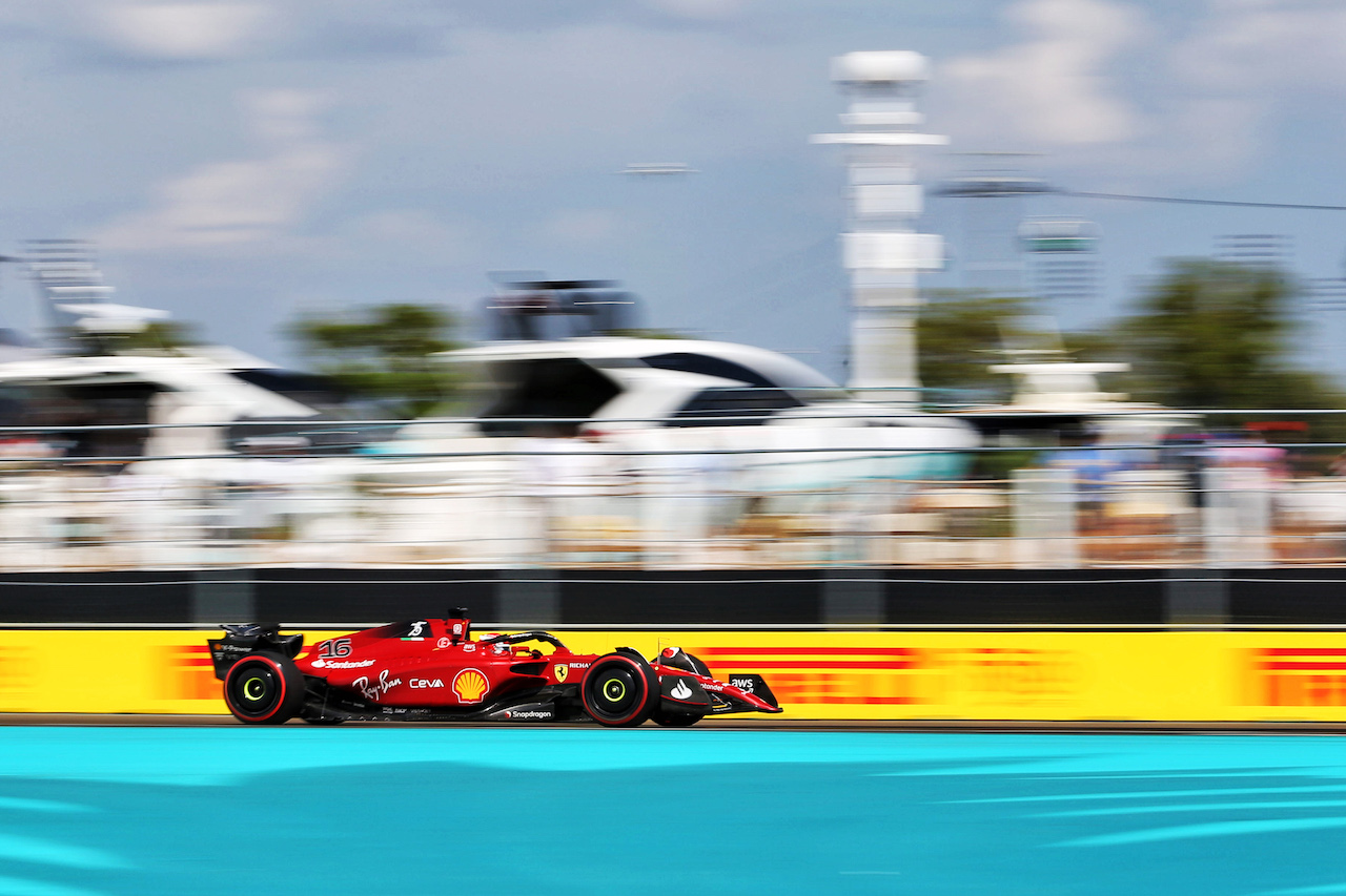 GP MIAMI, Charles Leclerc (MON) Ferrari F1-75.
07.05.2022. Formula 1 World Championship, Rd 5, Miami Grand Prix, Miami, Florida, USA, Qualifiche Day.
- www.xpbimages.com, EMail: requests@xpbimages.com © Copyright: Rew / XPB Images