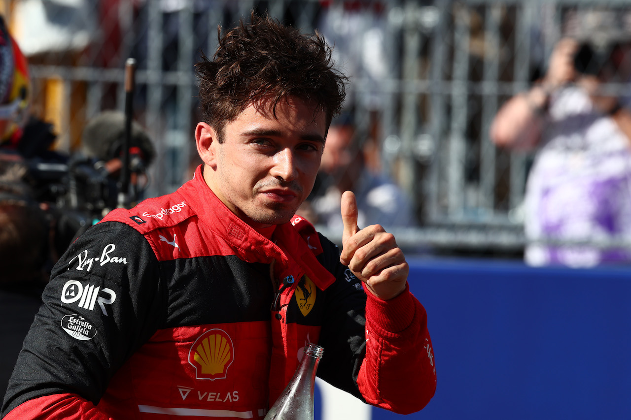 GP MIAMI, Pole for Charles Leclerc (MON) Ferrari F1-75.
07.05.2022. Formula 1 World Championship, Rd 5, Miami Grand Prix, Miami, Florida, USA, Qualifiche Day.
- www.xpbimages.com, EMail: requests@xpbimages.com © Copyright: Batchelor / XPB Images