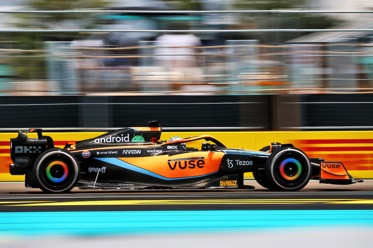 GP MIAMI, Daniel Ricciardo (AUS) McLaren MCL36.
07.05.2022. Formula 1 World Championship, Rd 5, Miami Grand Prix, Miami, Florida, USA, Qualifiche Day.
- www.xpbimages.com, EMail: requests@xpbimages.com © Copyright: Rew / XPB Images