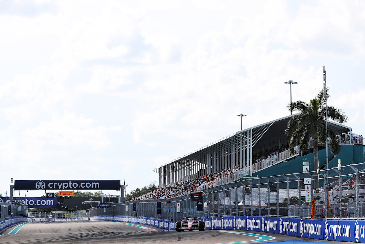 GP MIAMI, Charles Leclerc (MON) Ferrari F1-75.
07.05.2022. Formula 1 World Championship, Rd 5, Miami Grand Prix, Miami, Florida, USA, Qualifiche Day.
 - www.xpbimages.com, EMail: requests@xpbimages.com © Copyright: Coates / XPB Images
