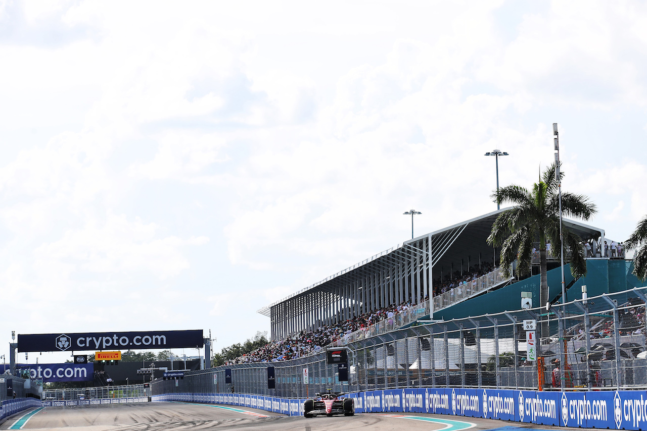 GP MIAMI, Carlos Sainz Jr (ESP) Ferrari F1-75.
07.05.2022. Formula 1 World Championship, Rd 5, Miami Grand Prix, Miami, Florida, USA, Qualifiche Day.
 - www.xpbimages.com, EMail: requests@xpbimages.com © Copyright: Coates / XPB Images