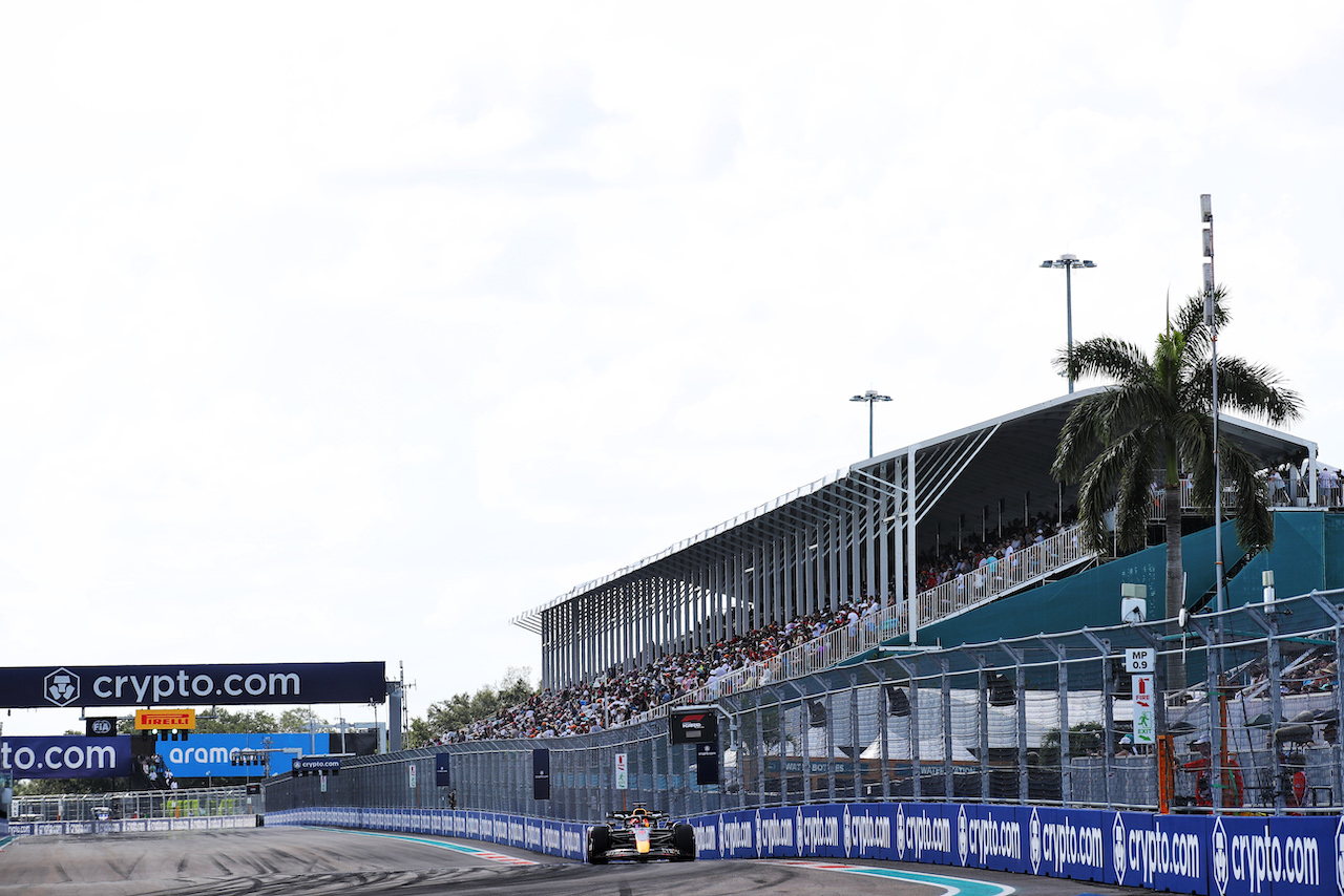 GP MIAMI, Max Verstappen (NLD) Red Bull Racing RB18.
07.05.2022. Formula 1 World Championship, Rd 5, Miami Grand Prix, Miami, Florida, USA, Qualifiche Day.
 - www.xpbimages.com, EMail: requests@xpbimages.com © Copyright: Coates / XPB Images