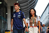 GP MIAMI, (L to R): Alexander Albon (THA) Williams Racing with Domenica Muni Lily He (CHN) Professional Golfer.
07.05.2022. Formula 1 World Championship, Rd 5, Miami Grand Prix, Miami, Florida, USA, Qualifiche Day.
 - www.xpbimages.com, EMail: requests@xpbimages.com © Copyright: Coates / XPB Images