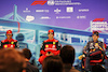 GP MIAMI, The top three qualifying FIA Press Conference (L to R): Carlos Sainz Jr (ESP) Ferrari; Charles Leclerc (MON) Ferrari; Max Verstappen (NLD) Red Bull Racing.
07.05.2022. Formula 1 World Championship, Rd 5, Miami Grand Prix, Miami, Florida, USA, Qualifiche Day.
- www.xpbimages.com, EMail: requests@xpbimages.com © Copyright: Bearne / XPB Images