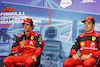 GP MIAMI, (L to R): Carlos Sainz Jr (ESP) Ferrari e team mate Charles Leclerc (MON) Ferrari in the post qualifying FIA Press Conference.
07.05.2022. Formula 1 World Championship, Rd 5, Miami Grand Prix, Miami, Florida, USA, Qualifiche Day.
- www.xpbimages.com, EMail: requests@xpbimages.com © Copyright: Bearne / XPB Images
