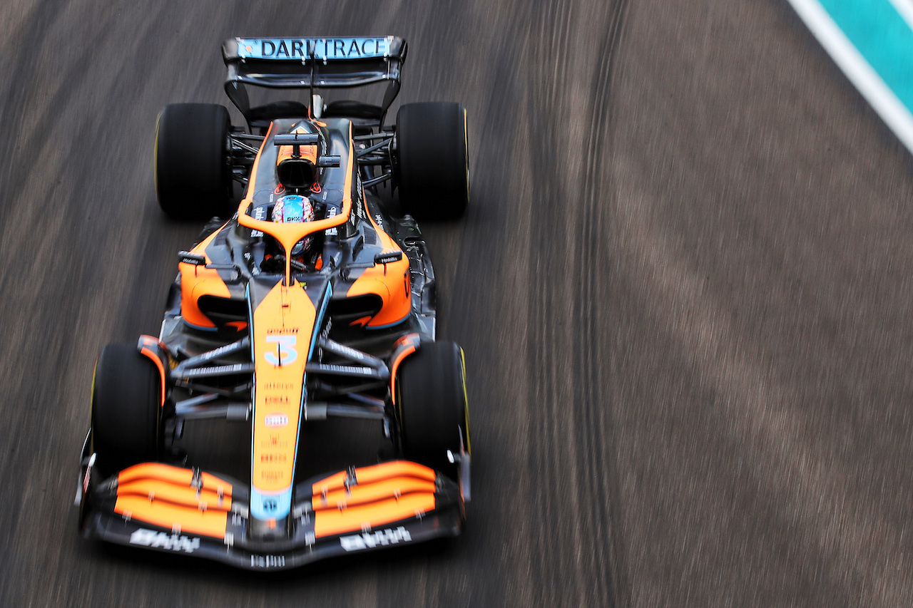 GP MIAMI, Daniel Ricciardo (AUS) McLaren MCL36.
06.05.2022. Formula 1 World Championship, Rd 5, Miami Grand Prix, Miami, Florida, USA, Practice Day.
 - www.xpbimages.com, EMail: requests@xpbimages.com © Copyright: Coates / XPB Images