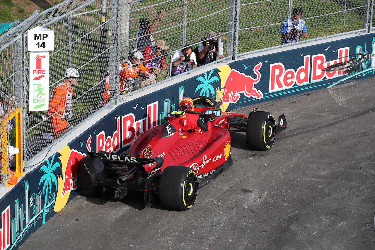 GP MIAMI, Carlos Sainz Jr (ESP) Ferrari F1-75. 
06.05.2022. Formula 1 World Championship, Rd 5, Miami Grand Prix, Miami, Florida, USA, Practice Day.
- www.xpbimages.com, EMail: requests@xpbimages.com © Copyright: Coates / XPB Images