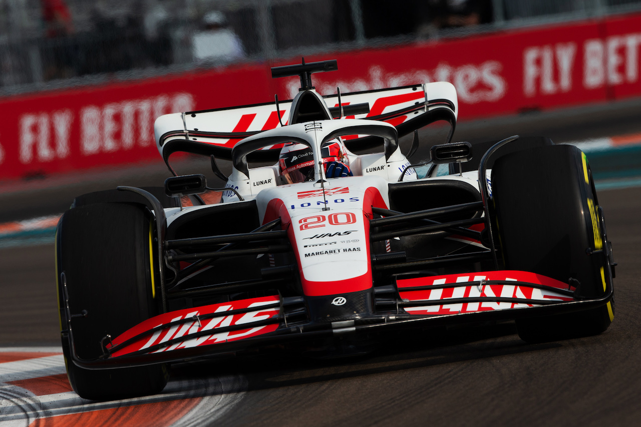 GP MIAMI, Kevin Magnussen (DEN) Haas VF-22.
06.05.2022. Formula 1 World Championship, Rd 5, Miami Grand Prix, Miami, Florida, USA, Practice Day.
- www.xpbimages.com, EMail: requests@xpbimages.com © Copyright: Rew / XPB Images