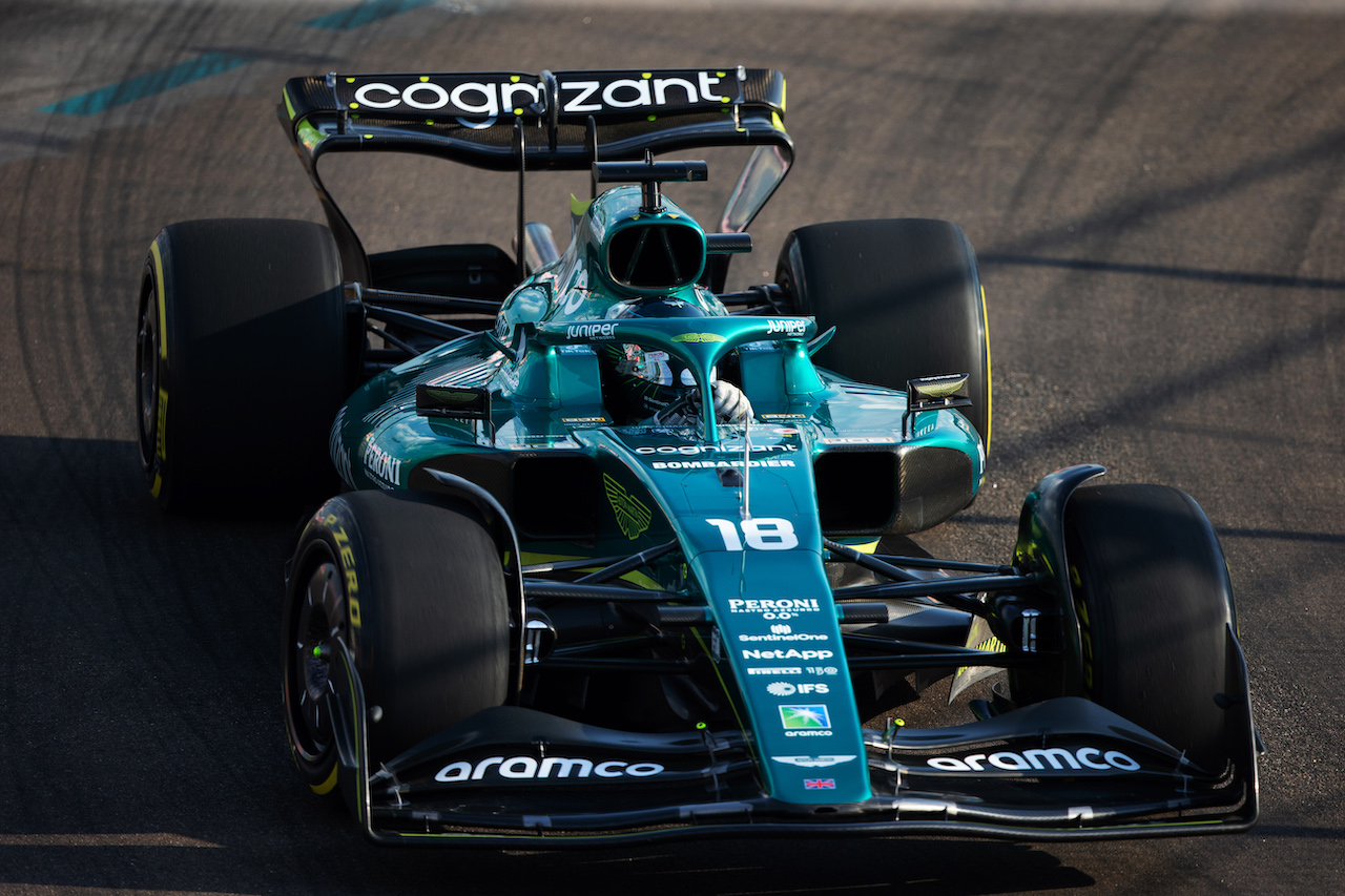 GP MIAMI, Lance Stroll (CDN) Aston Martin F1 Team AMR22.
06.05.2022. Formula 1 World Championship, Rd 5, Miami Grand Prix, Miami, Florida, USA, Practice Day.
- www.xpbimages.com, EMail: requests@xpbimages.com © Copyright: Rew / XPB Images