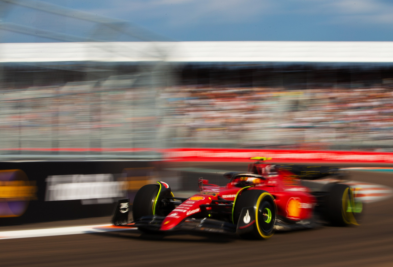 GP MIAMI, Carlos Sainz Jr (ESP) Ferrari F1-75.
06.05.2022. Formula 1 World Championship, Rd 5, Miami Grand Prix, Miami, Florida, USA, Practice Day.
- www.xpbimages.com, EMail: requests@xpbimages.com © Copyright: Rew / XPB Images